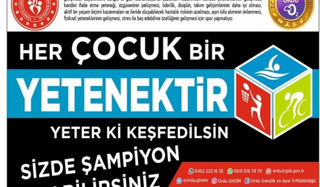 YETENEKLER BU PROJEDE KEŞFEDİLECEK