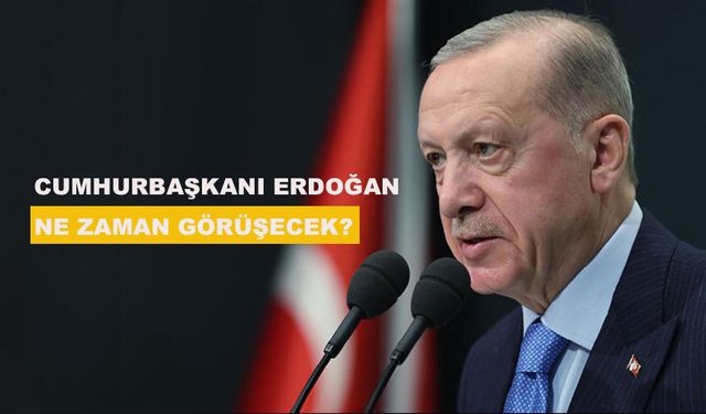 CUMHURBAŞKANI ERDOĞAN, NE ZAMAN GÖRÜŞECEK?