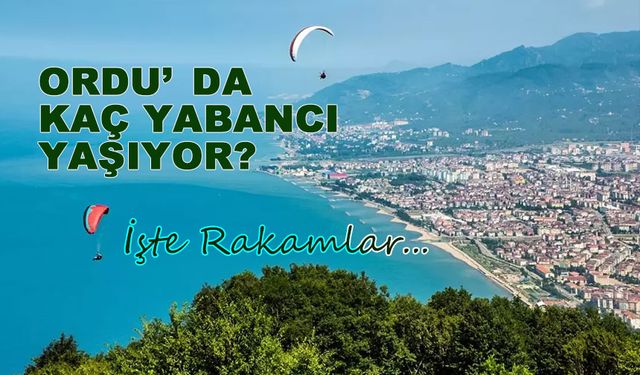 ORDU'DA, KAÇ YABANCI YAŞIYOR?