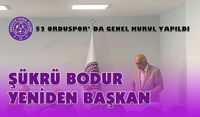 BAŞKAN BODUR, YENİDEN SEÇİLDİ