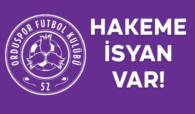 52 ORDUSPOR’DAN SERT AÇIKLAMA