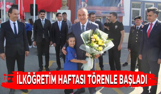 İLKÖĞRETİM HAFTASI TÖRENLE BAŞLADI