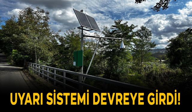 UYARI SİSTEMİ DEVREDE!