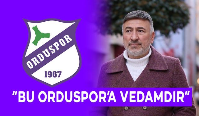 “BU ORDUSPOR’A VEDAMDIR”