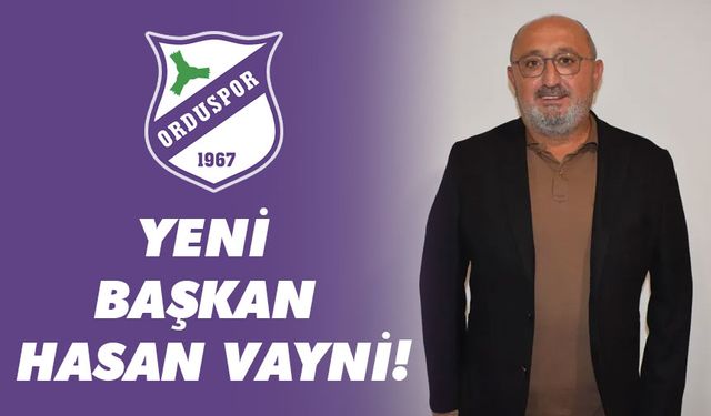 YENİ BAŞKAN HASAN VAYNİ