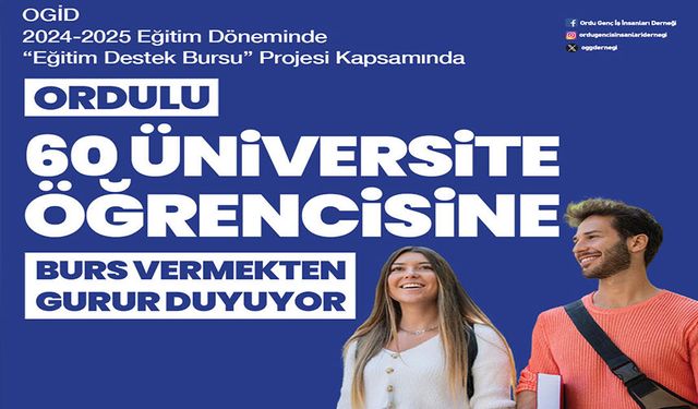 OGİD’DEN ORDULU 60 ÖĞRENCİYE BURS DESTEĞİ!